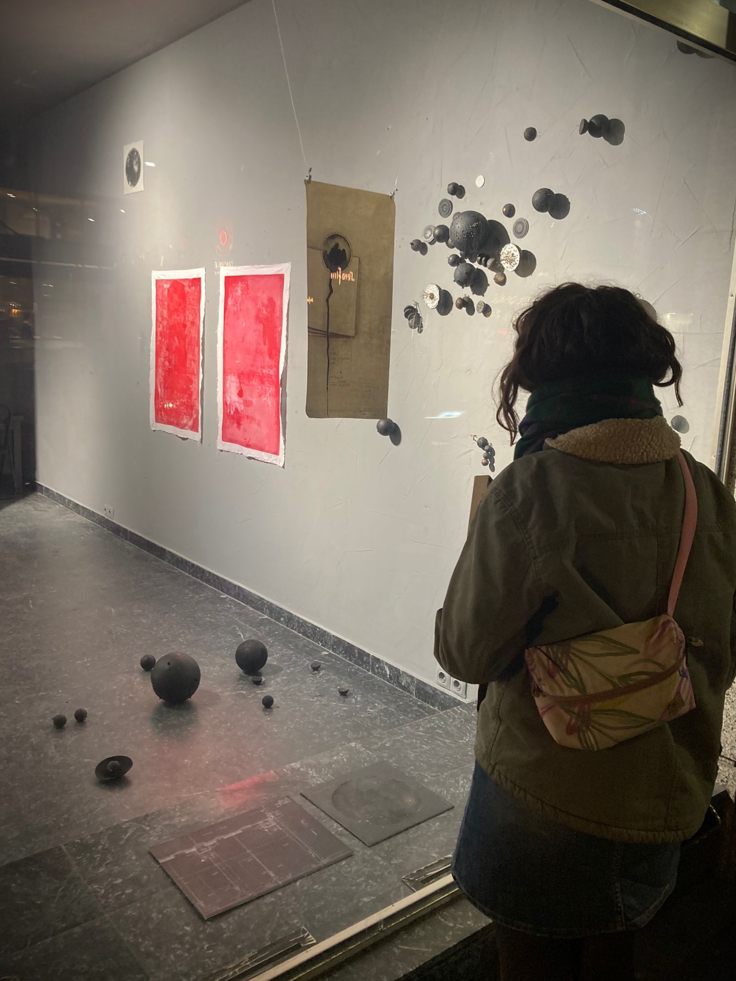 Aftermath Safety - street-view exhibition perspective Roxana Donaldson, solo show Calea Victoriei 91-93, Bucharest, 2025