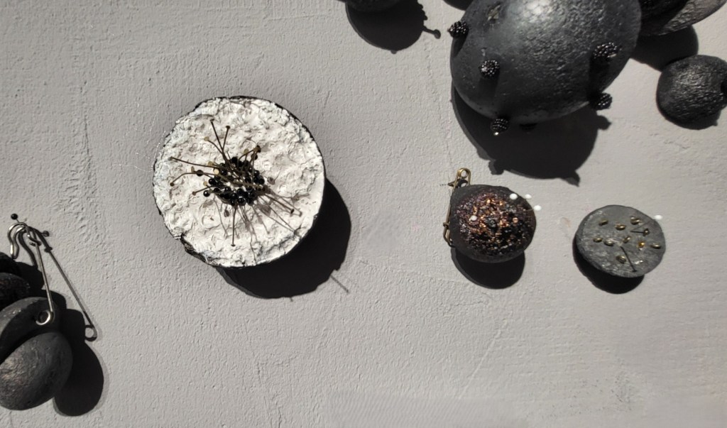 Archive Installation - multiple modular elements Roxana Donaldson, mixed media, 2025