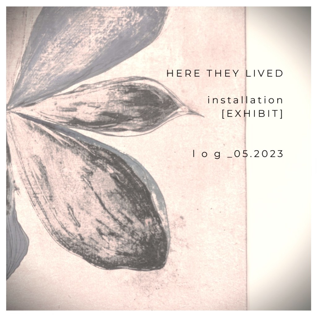 Roxana Donaldson, "Herbarium" painting, detail, 30x30cm, acrylics and ink on canvas. The painting features a vintage old style macro detail of an iris flower and is representative and exhibited in Here They Lived Art Exhibition at Galeria Carol 53 in Bucharest 2023 where Roxana Donaldson Fine Art exhibited it. Mixed media and conceptual painting by Roxana Donaldson.