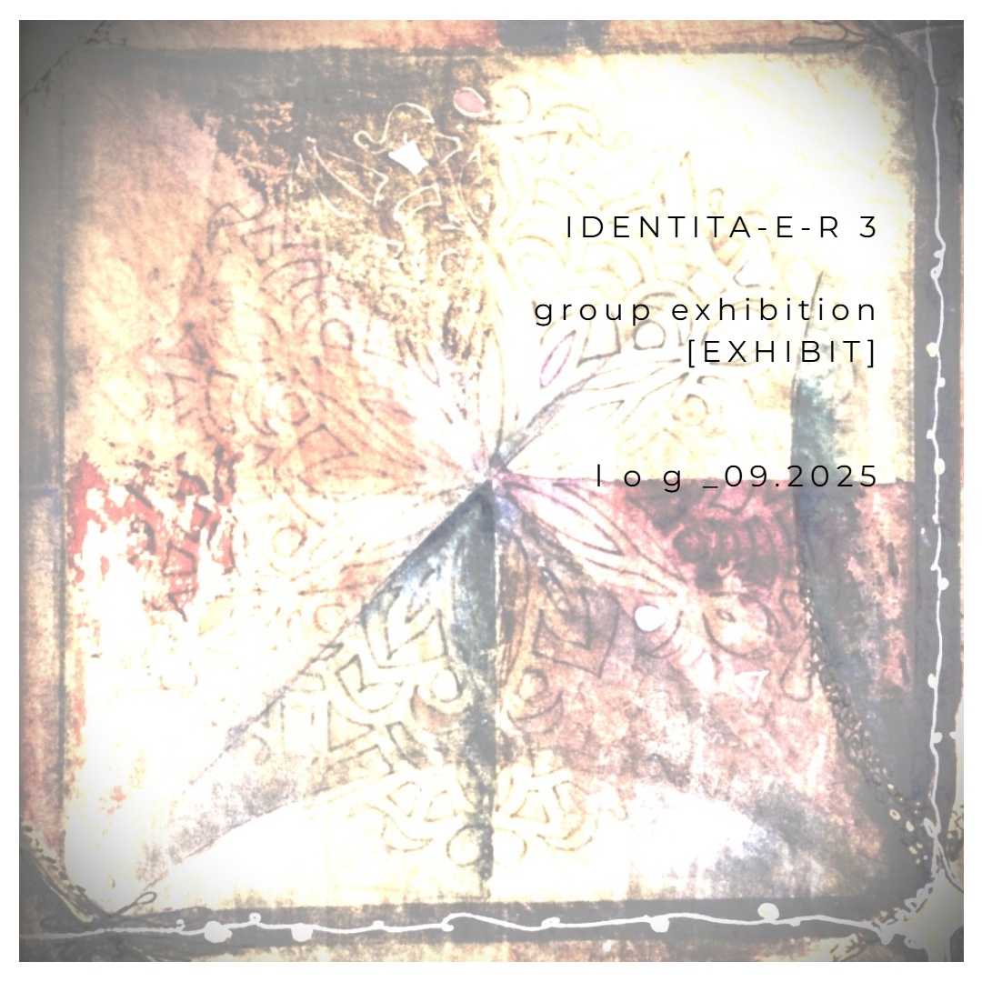 Roxana Donaldson original painting detail, "Batik no3 artwork by Roxana Donaldson fine artist representative for the "Identita-e-r 3" Art Group Exhibition at Galeria 9 in Brasov. Roxana Donaldson Fine Art. Detailed square ornate geometrical drawing on canvas