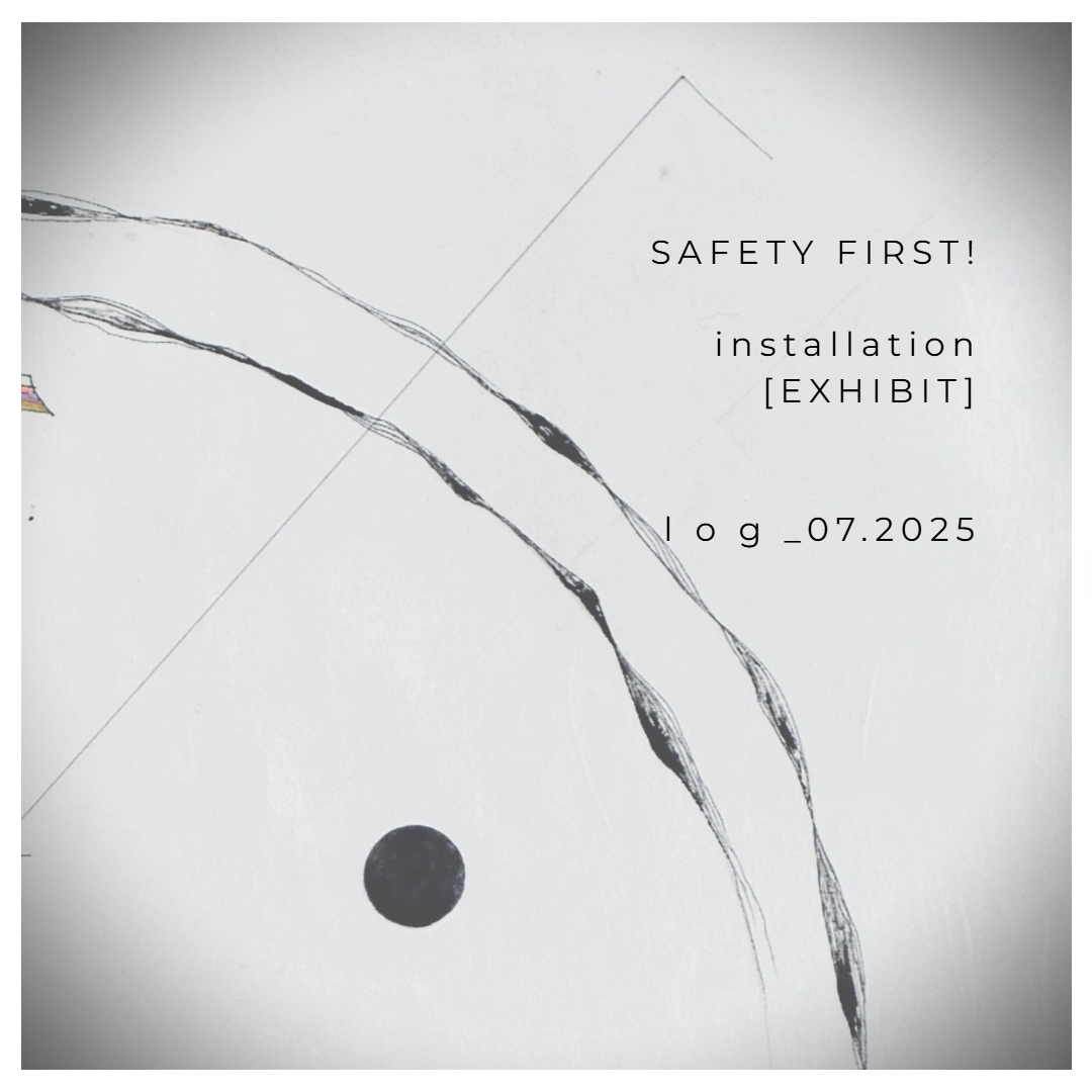 Roxana Donaldson, Diagrams of Proection Day 3, the Thorned Heart of The Home, Safety First! art installation, installation by Roxana Donaldson at DalgART Craiova solo show 2025. The image is a macro detail representative for fine art artist Roxana Donaldson.