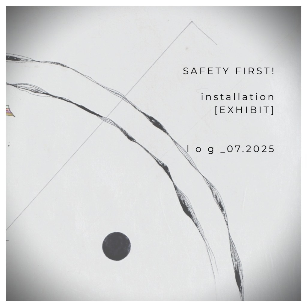 Roxana Donaldson, Diagrams of Proection Day 3, the Thorned Heart of The Home, Safety First! art installation, installation by Roxana Donaldson at DalgART Craiova solo show 2025. The image is a macro detail representative for fine art artist Roxana Donaldson.